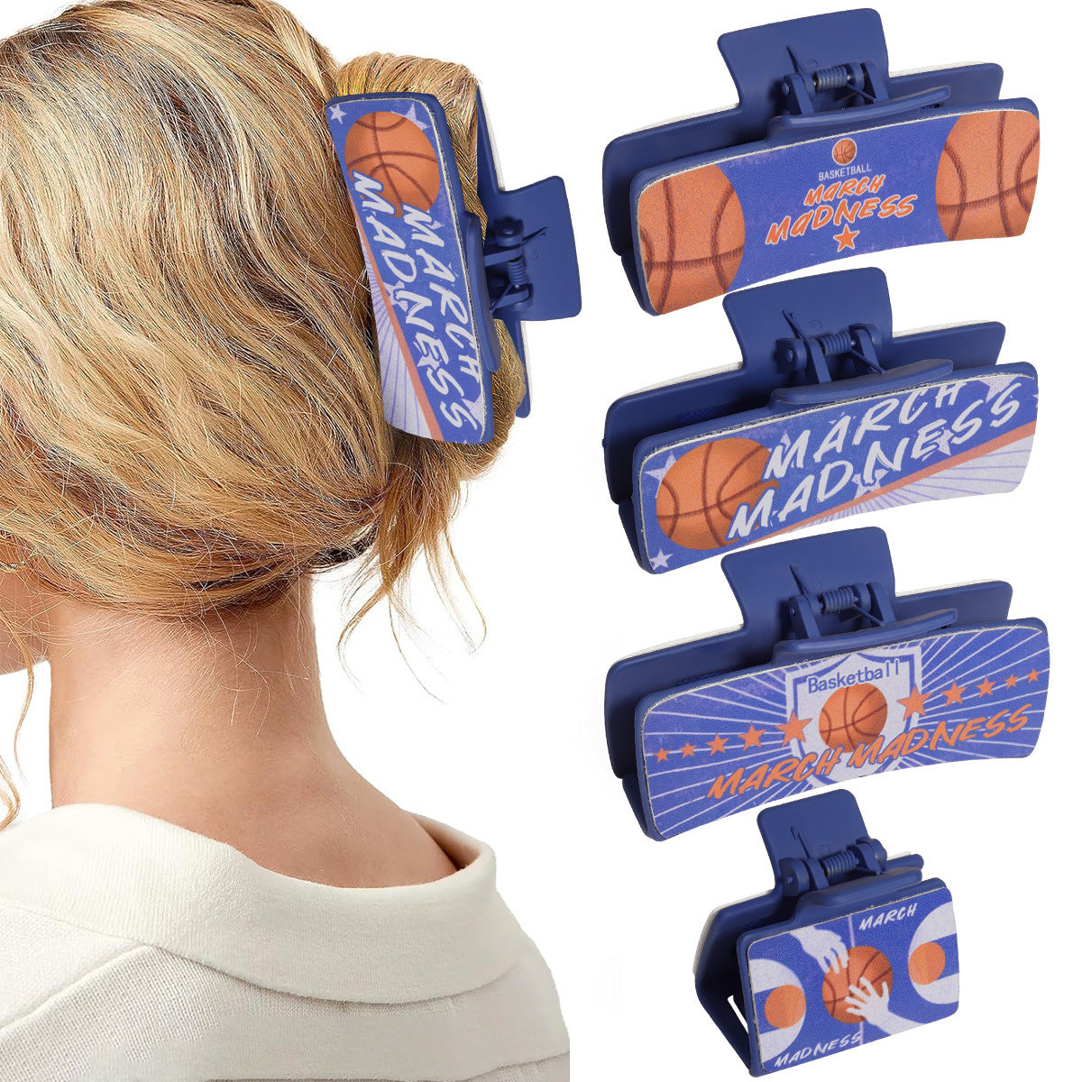 Wholesale Fengpin Leather Pu Multi-Color Bull Head Square Hair Clip