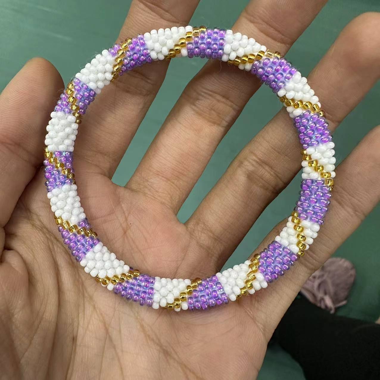 Wholesale Hand-woven Japanese Essential Oil Diffuser Beads Nepal Bracelet