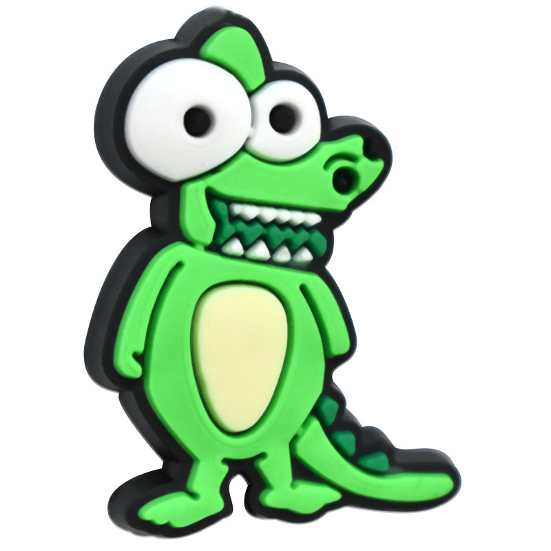 Wholesale  Random  100pcs/pack Cartoon Animal Series PVC Soft Rubber 3D Beads