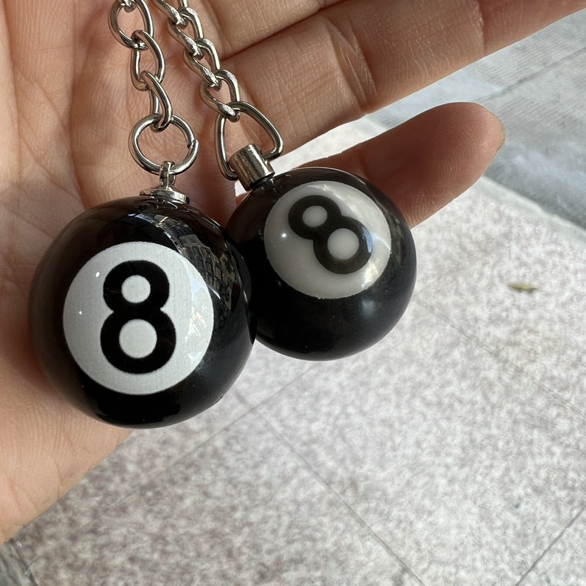 Wholesale Alloy Ghost Hand Keychain Black 8 Billiards
