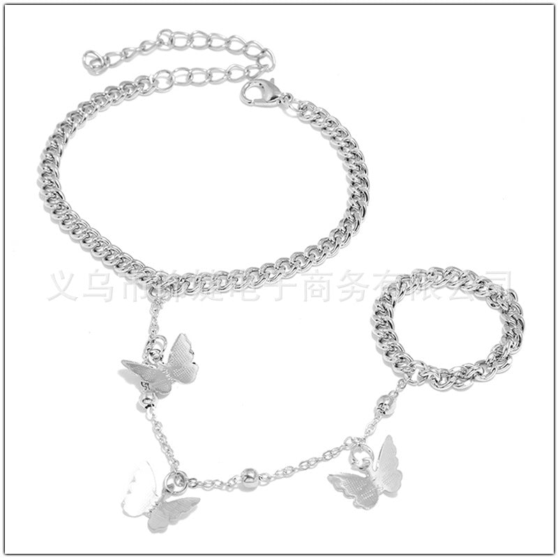 Wholesale Butterfly Cutout Alloy Bracelets
