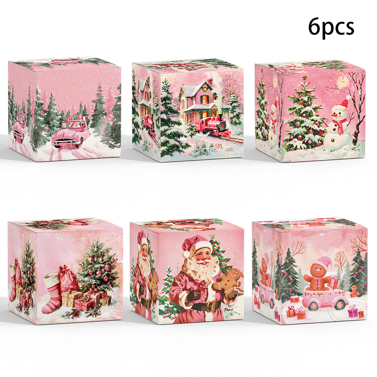Wholesale New Pink Christmas-themed Candy Snack Packaging Party Decorations