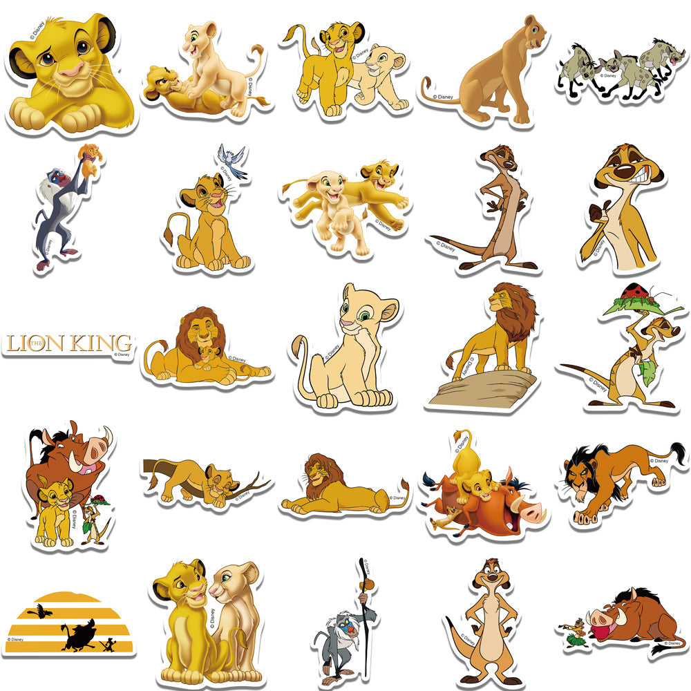 Wholesale 50 Lion Graffiti Stickers Decorative Waterproof Decals