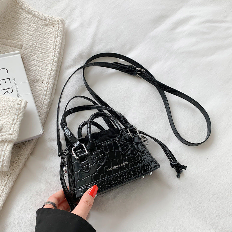 Wholesale PU Small Square Bag with Crocodile Pattern