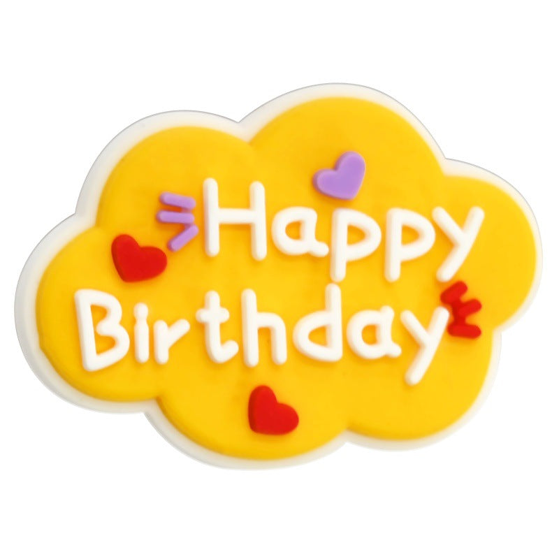 Wholesale  Random 100pcs/pack  Phrases series pen accessories decorations cartoon beads