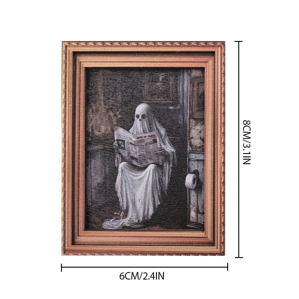 Wholesale vintage photo frame magnetic wooden poster fridge magnets