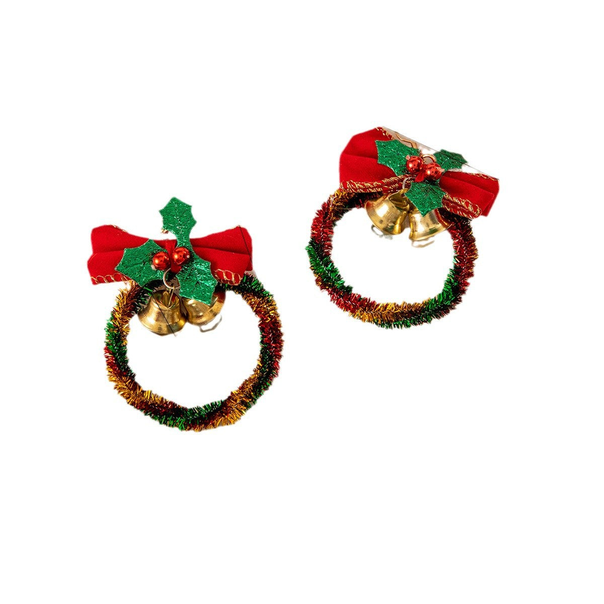 Wholesale Christmas tree bow earrings bell Christmas earrings