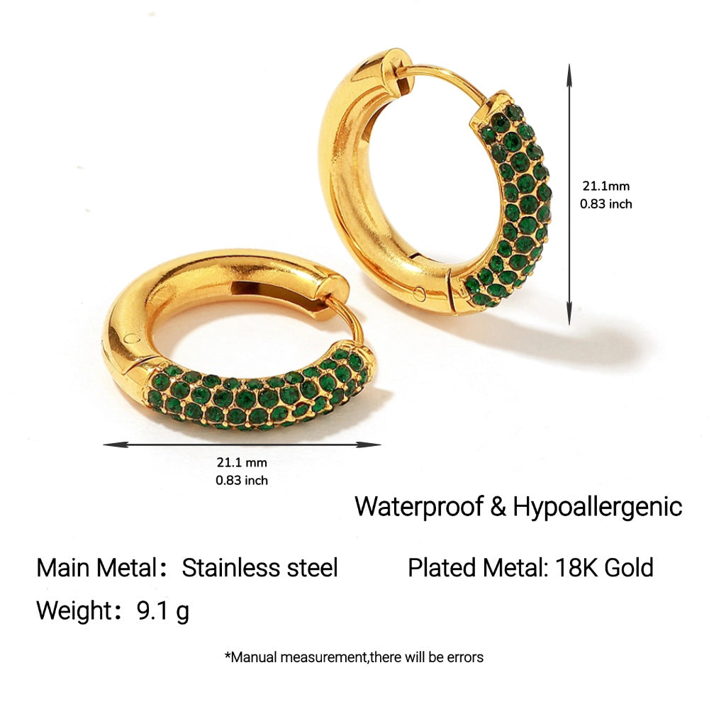 Wholesale Stainless steel and titanium steel earrings  geometric earrings