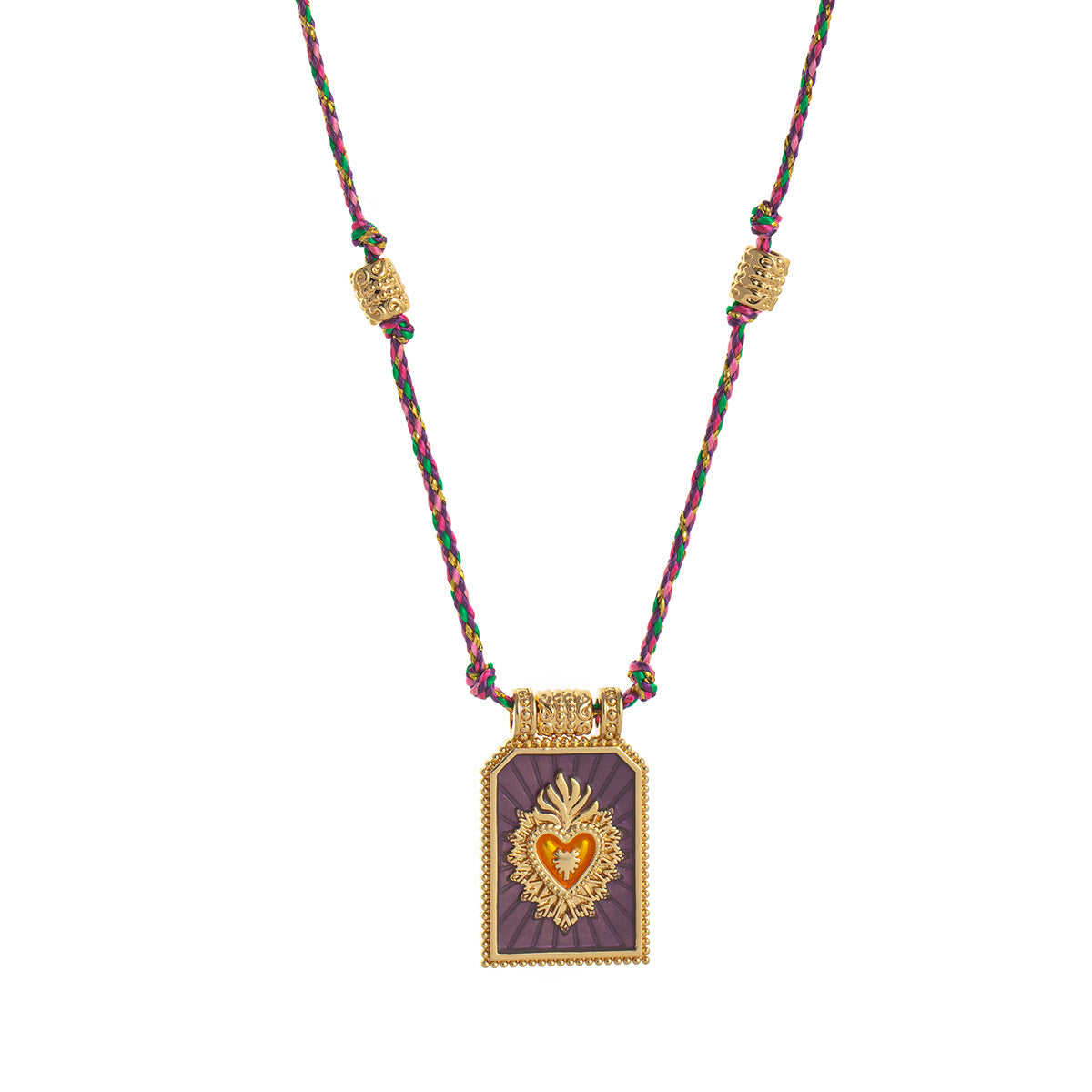 Wholesale Love Tarot Pendant Necklace Lucky Bead Chain Gold-plated Color Preservation