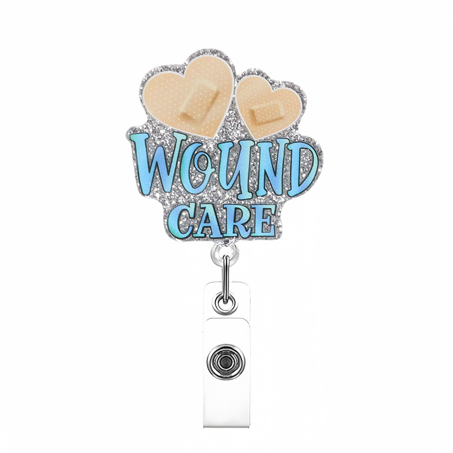 Wholesale  Hospital Staff Acrylic Badge Reel Doctor Nurse Organ Department Telescopic Easy Pull Buckle