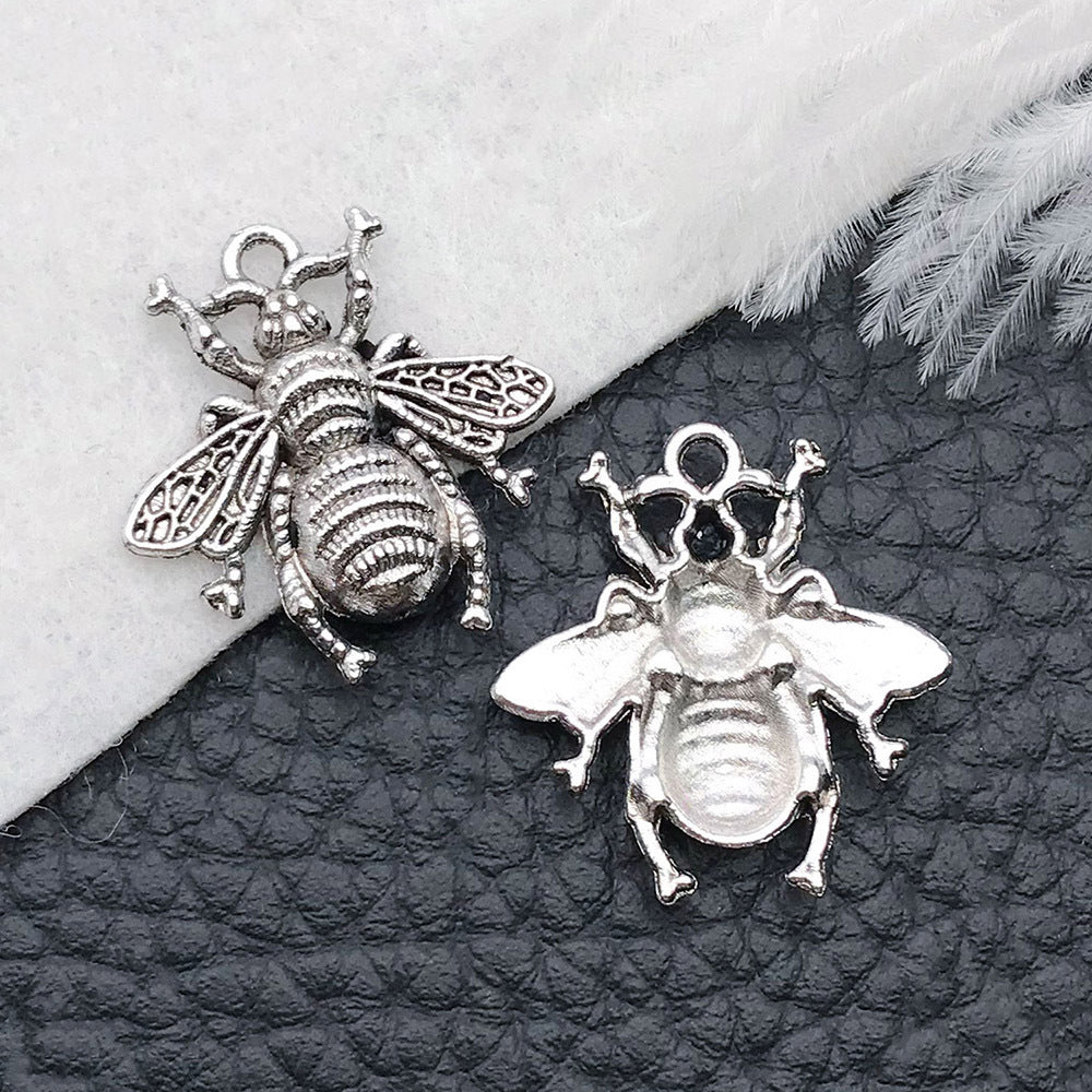 Wholesale Bee Chrysanthemum Honey Alloy DIY Necklace Bracelet Pendant