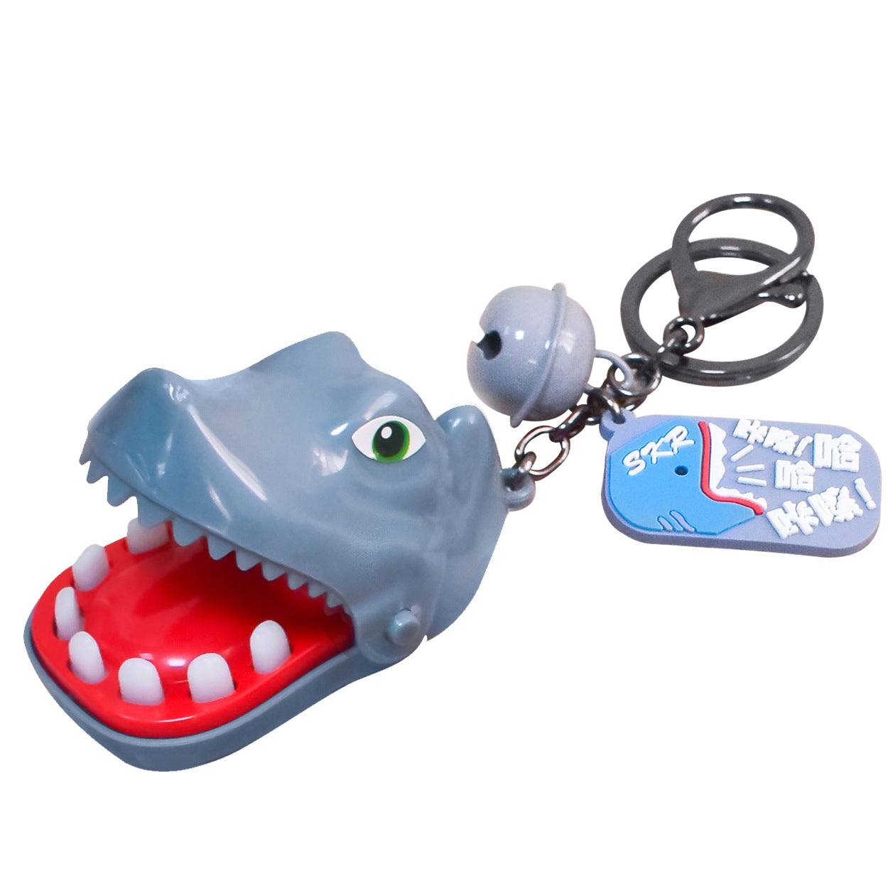 Wholesale 12pcs Human Alligator Shark Biting Finger ABS Key Chain