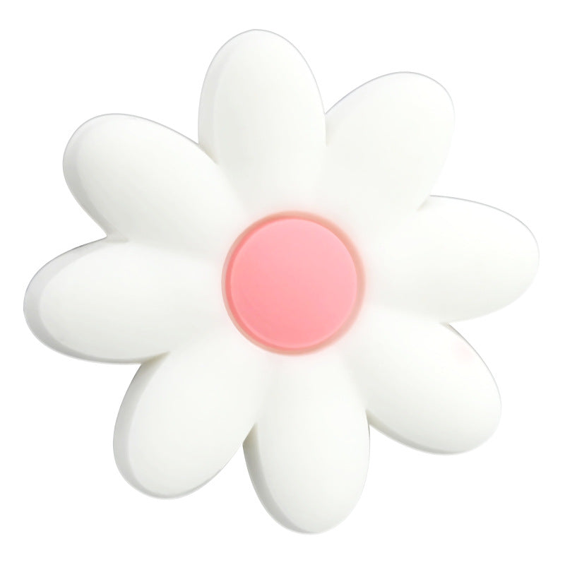 Wholesale Random  100pcs/pack  Cute cartoon flower series soft rubber beads