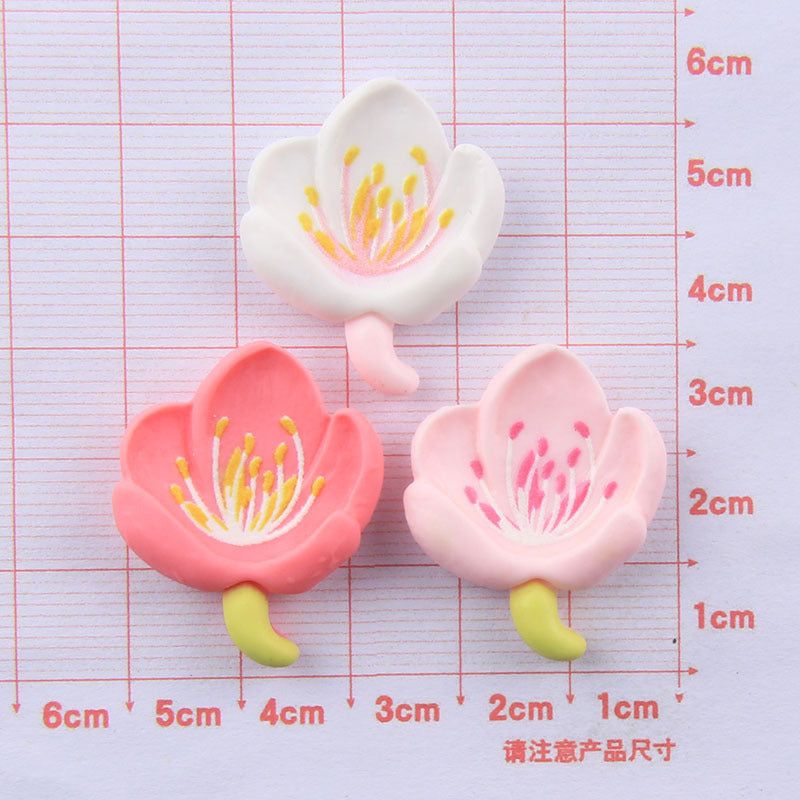 Wholesale Flower Stamens Resin Cream Glue Phone Case