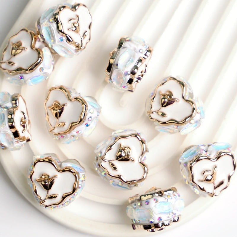 Wholesale Love Heavy Industry Rose Diamond Beads