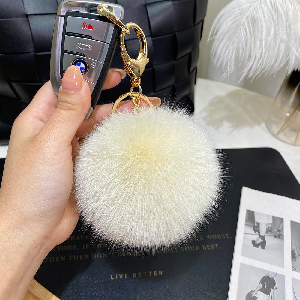 Wholesale 9cm Fur Ball Keychain