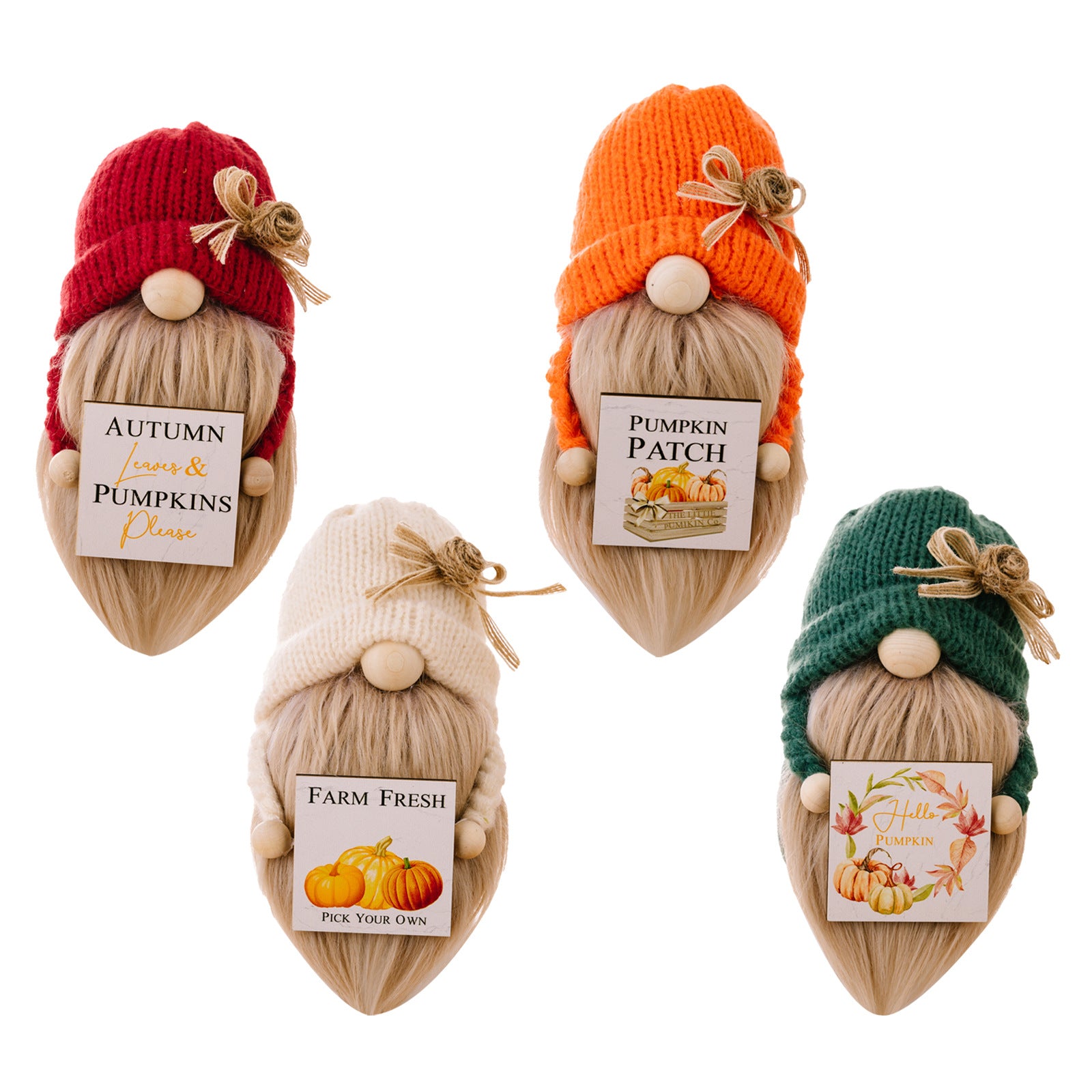 Wholesale Doll Country Dwarf Orange Thanksgiving Autumn Polyester Ornaments