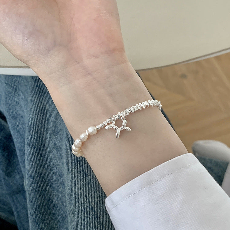 Wholesale Sweet Balloon Dog Pearl Metal Bracelet