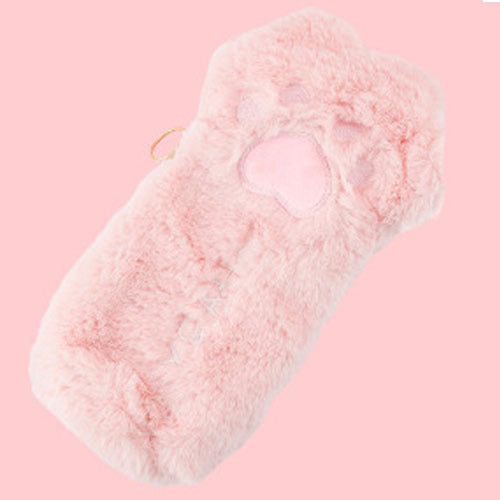 Wholesale Cat Paw Plush Pencil Bag