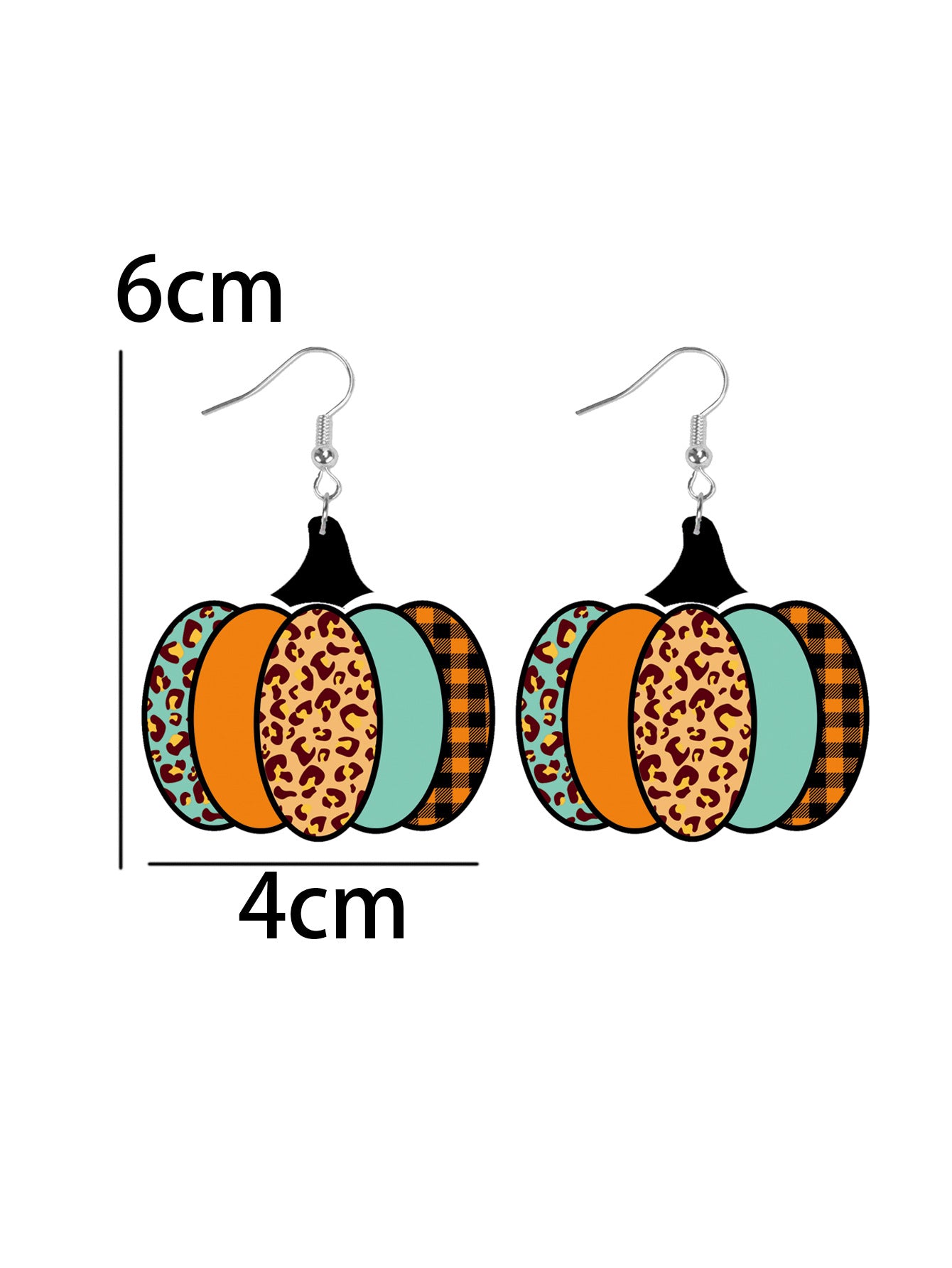 Wholesale Leather Earrings Autumn Thanksgiving Dwarf Pumpkin Earrings