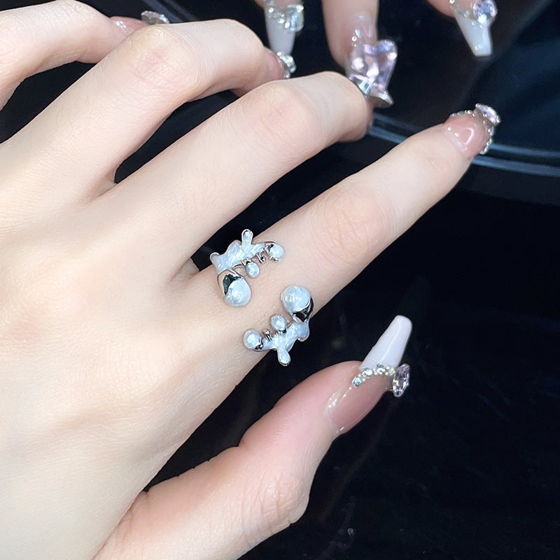 Anillos de mariposa de viento oscuro de cobre al por mayor de cobre