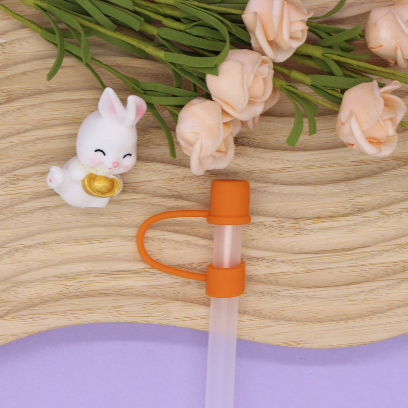 Wholesale 10mm Silicone Straw Cap Dustproof Plug