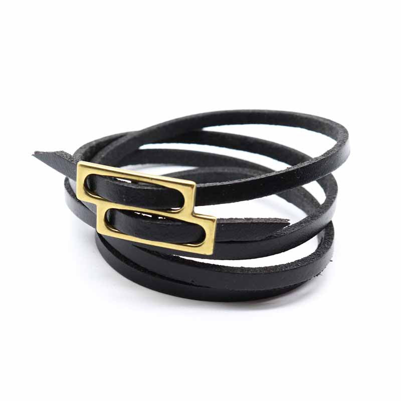 Wholesale Genuine Leather Multi-layer Mother Buckle Leather Bracelets