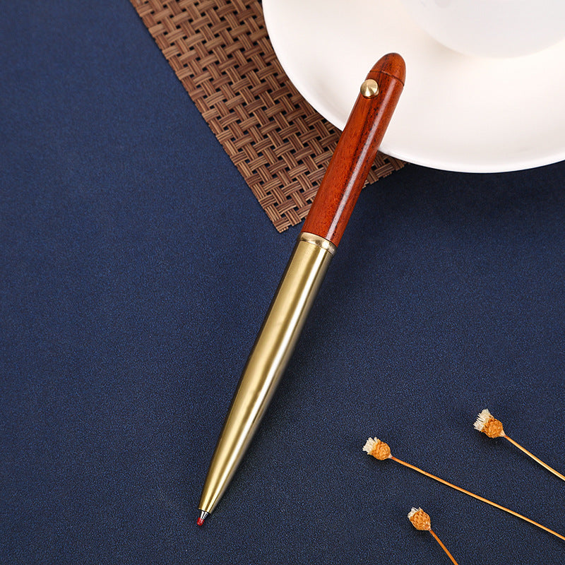 Wholesale Wooden Pen Body Brass Signature Pen