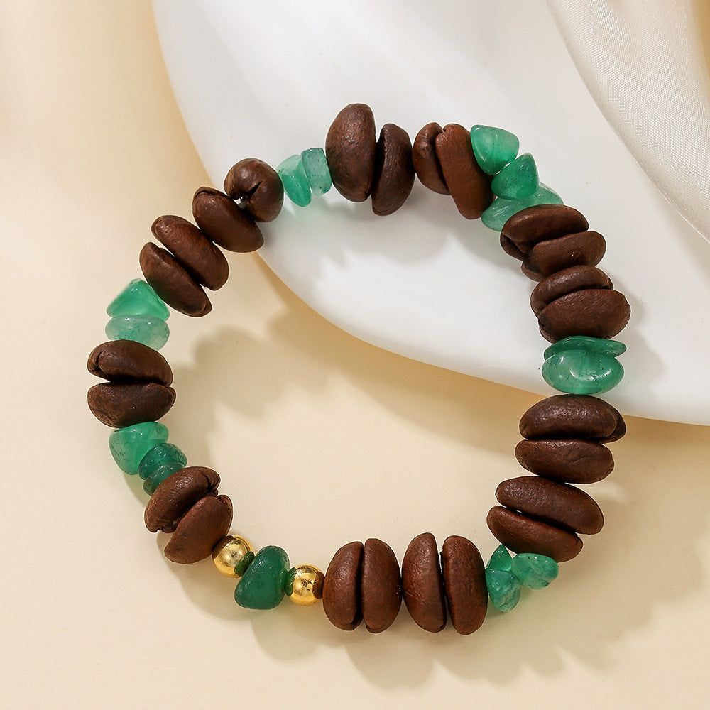 Wholesale Coffee Bean Girls Summer Sea Salt Cheese Bracelet