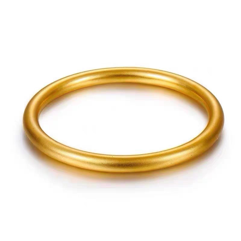 Wholesale Vietnam sand gold ancient method inheritance solid plain circle Bracelet