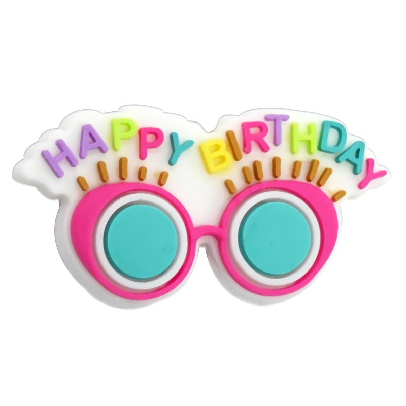 Wholesale  Random 100pcs/pack  Phrases series pen accessories decorations cartoon beads