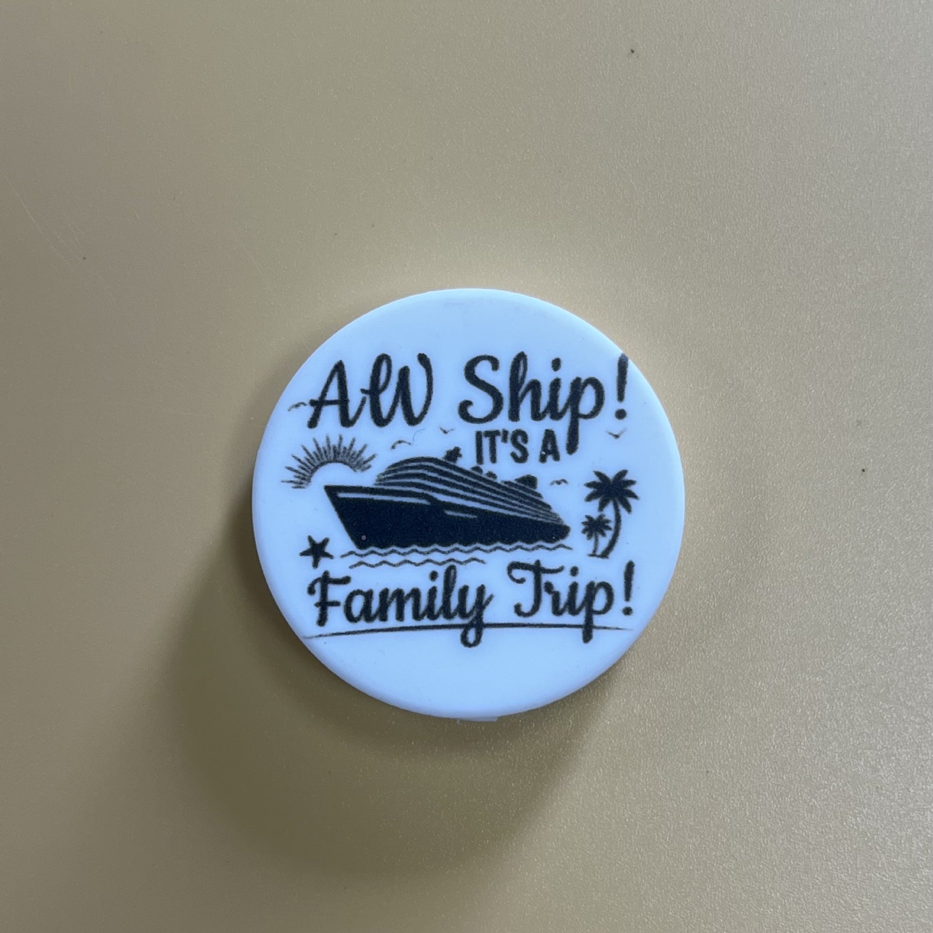 Wholesale of 3PCS English Silicone Printed Beads