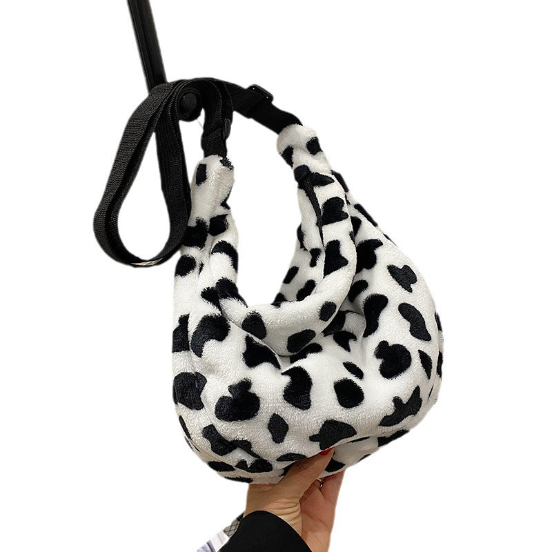 Wholesale Cute Cow Plush Shoulder Bags