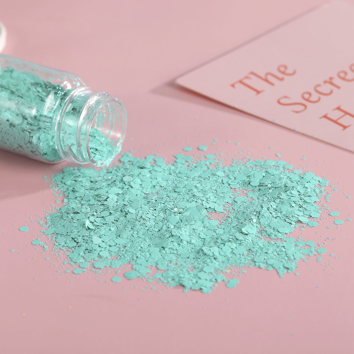 Wholesale DIY Handmade Materials Flow Linen Nail Art Macaron Mixed Glitter Matte Candy Color Hexagonal Glitter