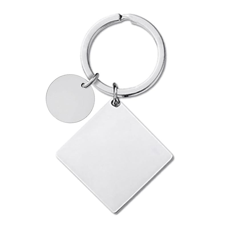 Wholesale Square Metal Keychain