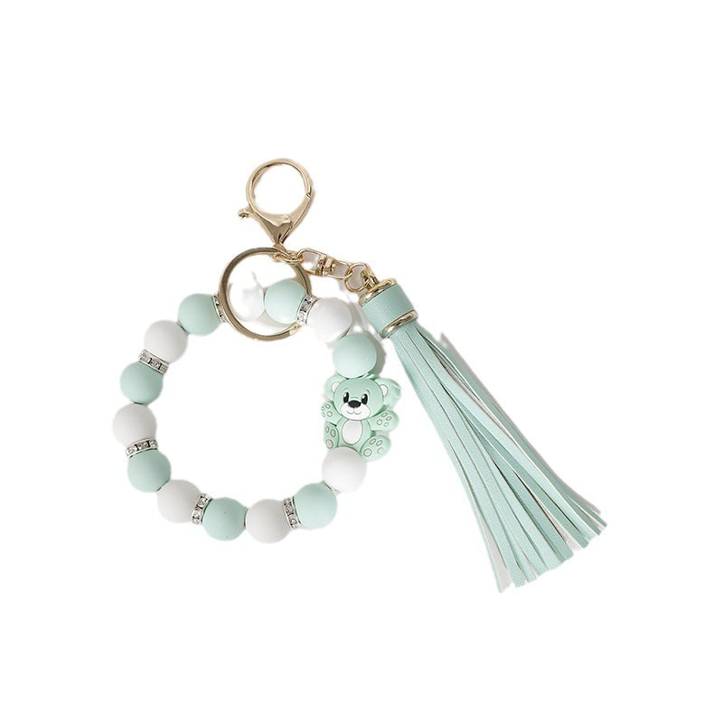 Wholesale 10pcs New Halloween Ghost Butterfly Fairy Silicone Tassel Wrist Keychain