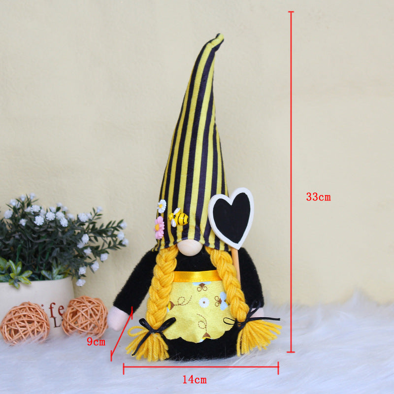 Wholesale Bee Festival Faceless Doll Fabric Ornaments