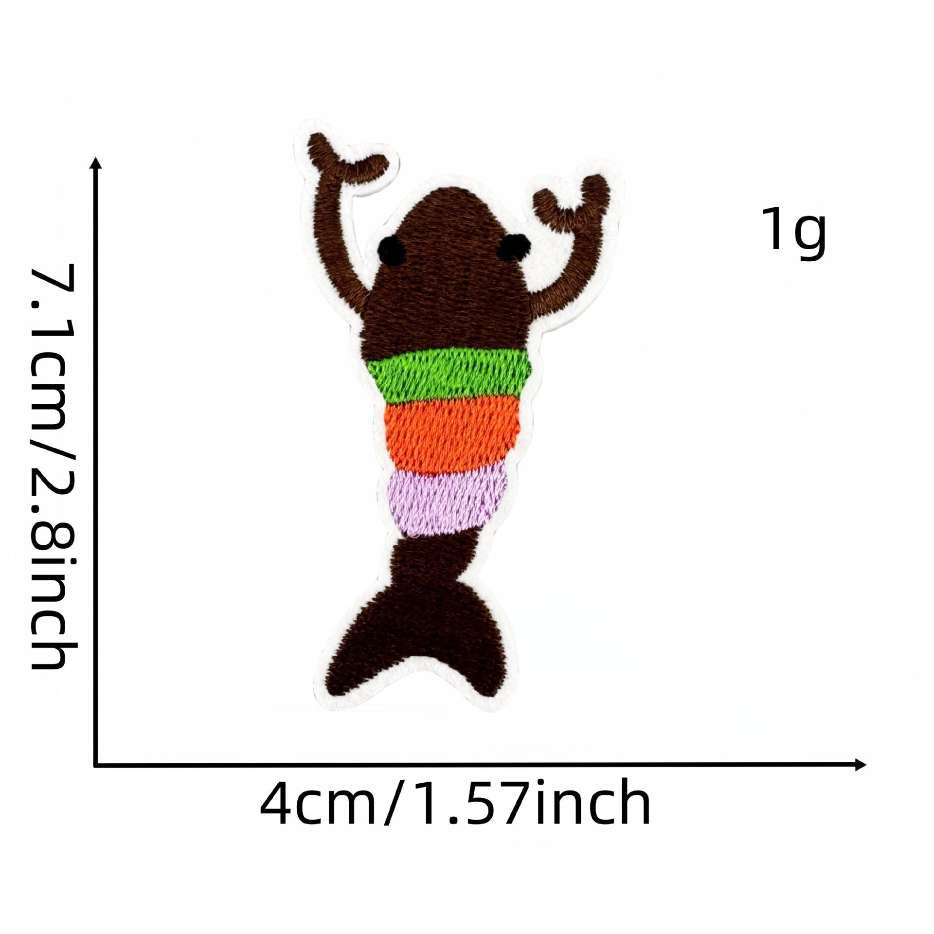 Wholesale Cute animal embroidery patch frog turtle iron-on patch