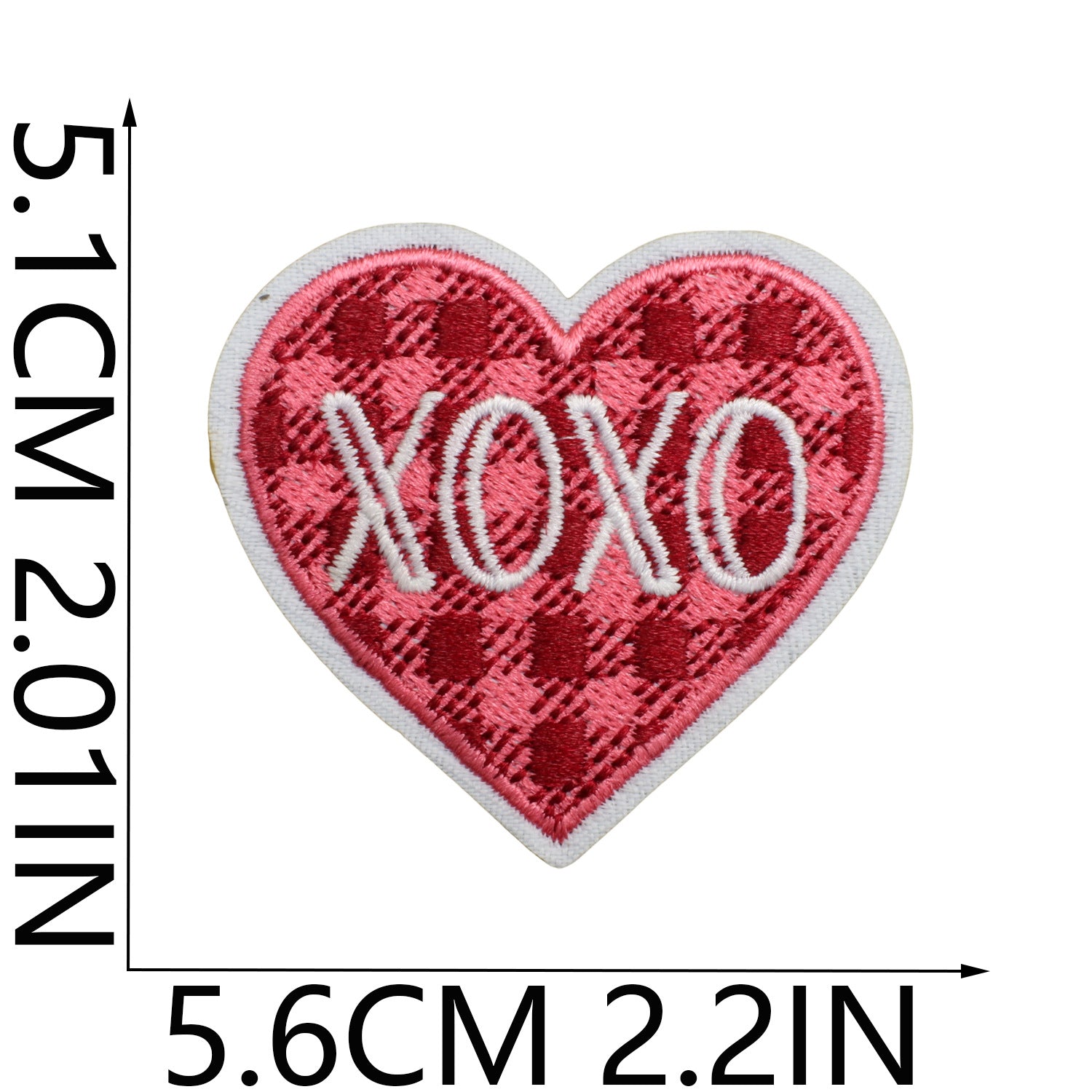 Wholesale Red Love Love Patch I Love You Couple Computer Embroidered Sticker FS