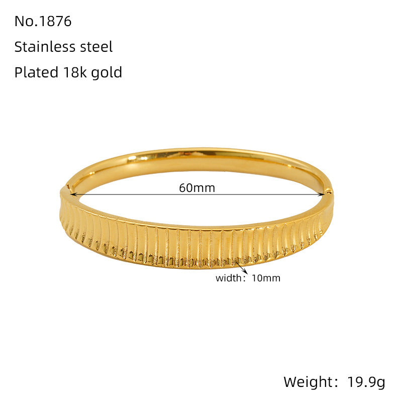 Wholesale Electroplating non-fading titanium steel bracelet buckle bracelet