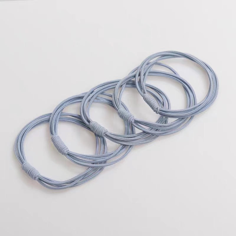 Wholesale Rubber Band High Elasticity, Durable Black, No Damage To Hair, Meatballs Hair Scrunchies