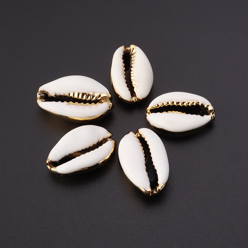 Al por mayor 20 piezas/paquete de caracol natural de concha pintada tortuga corta corta cuentas de concha