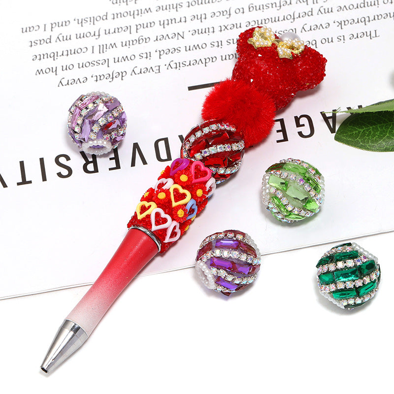 Wholesale 10pcs/pack Heavy industry square diamond claw chain drill ball straight hole beaded