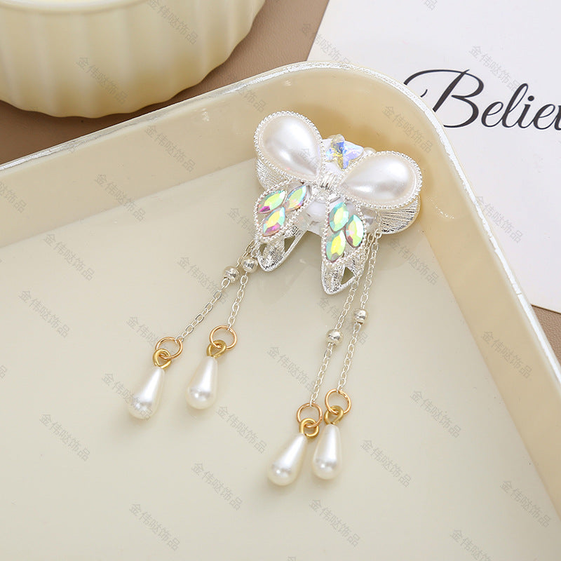 Wholesale 5PCS Heavy Works Stuts Bow Drilling White Ballo Bead