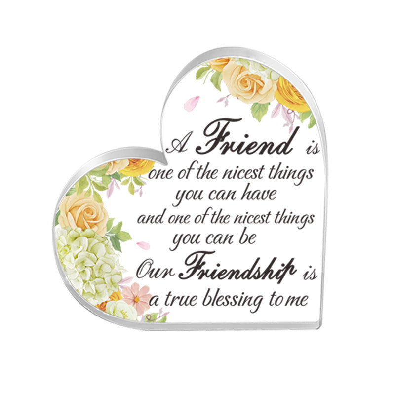 Wholesale Valentine's Day, Mother's Day Gifts, Father's Day Acrylic Love Transparent Ornaments