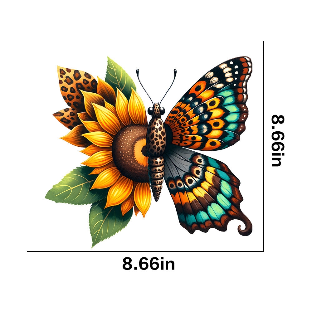 Wholesale 10pcs/pack Sunflower T-shirt heat transfer hot stamping