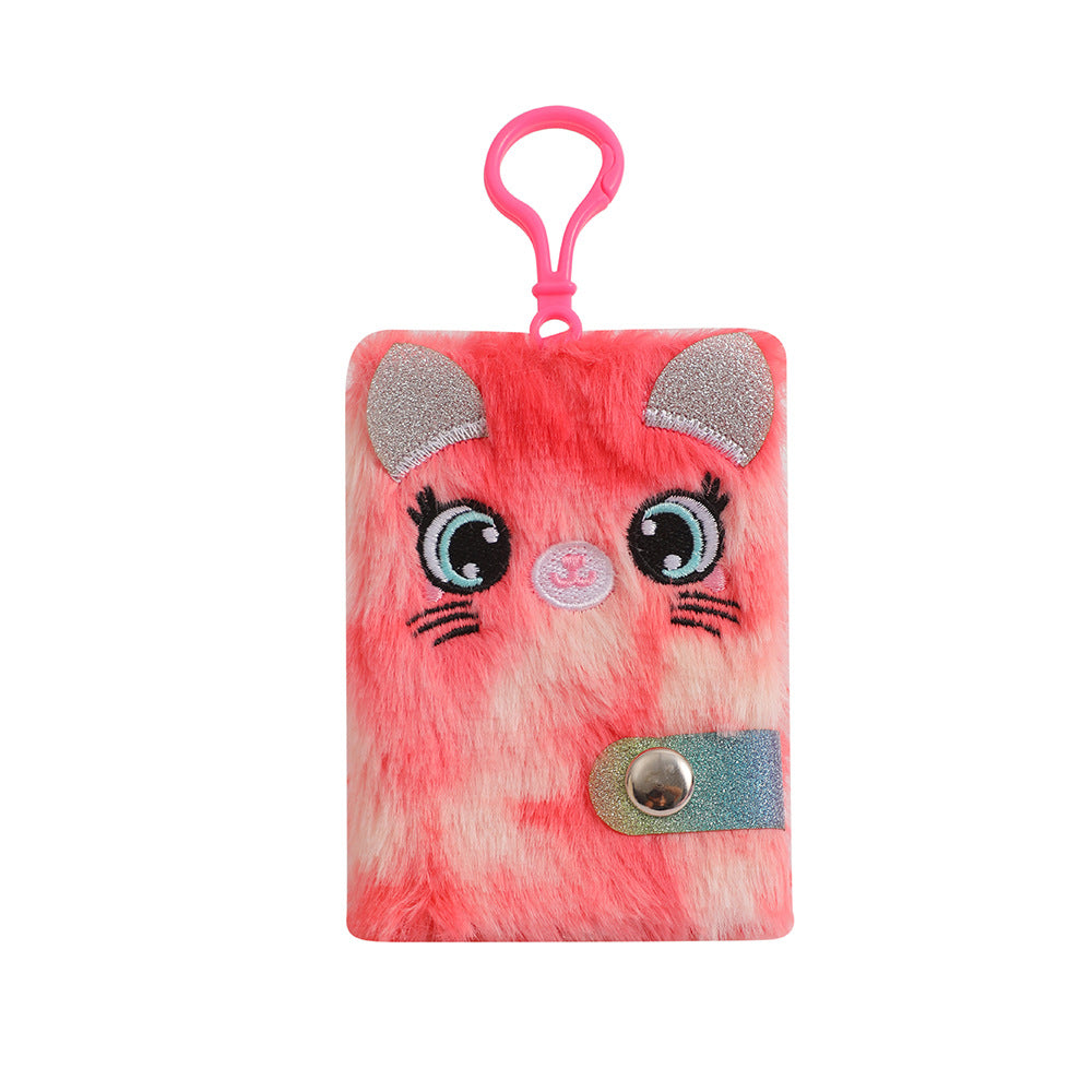 Wholesale Cartoon Unicorn Bear Big Eyes Plush Pendant Mini Notebook