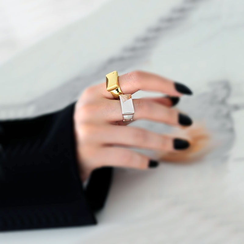 Cobre al por mayor zhendianzhibaoo cuadrado geométrico redondo renovado con brillo abierto