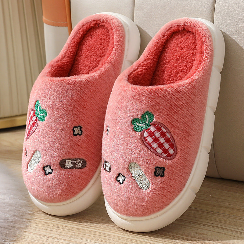 Wholesale Home Warm Non-slip Thick-soled Cotton Slippers