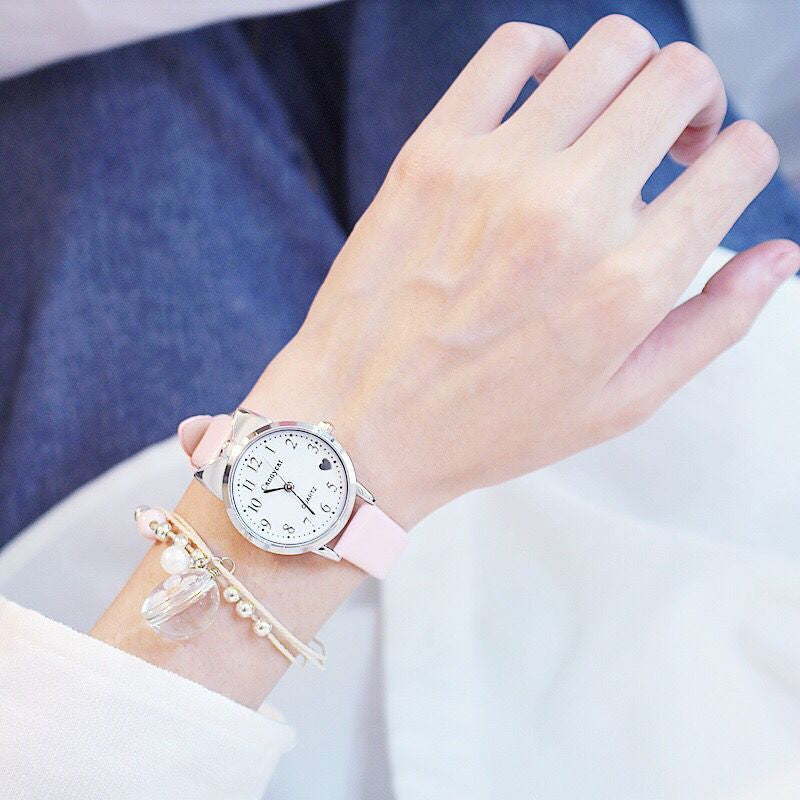 Wholesale Cute Girl Pointer Leather Watch